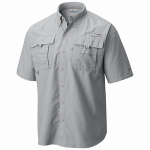 Columbia PFG Bahama™ II Shortärmad Skjorta Herr Grå (GBZST7854)